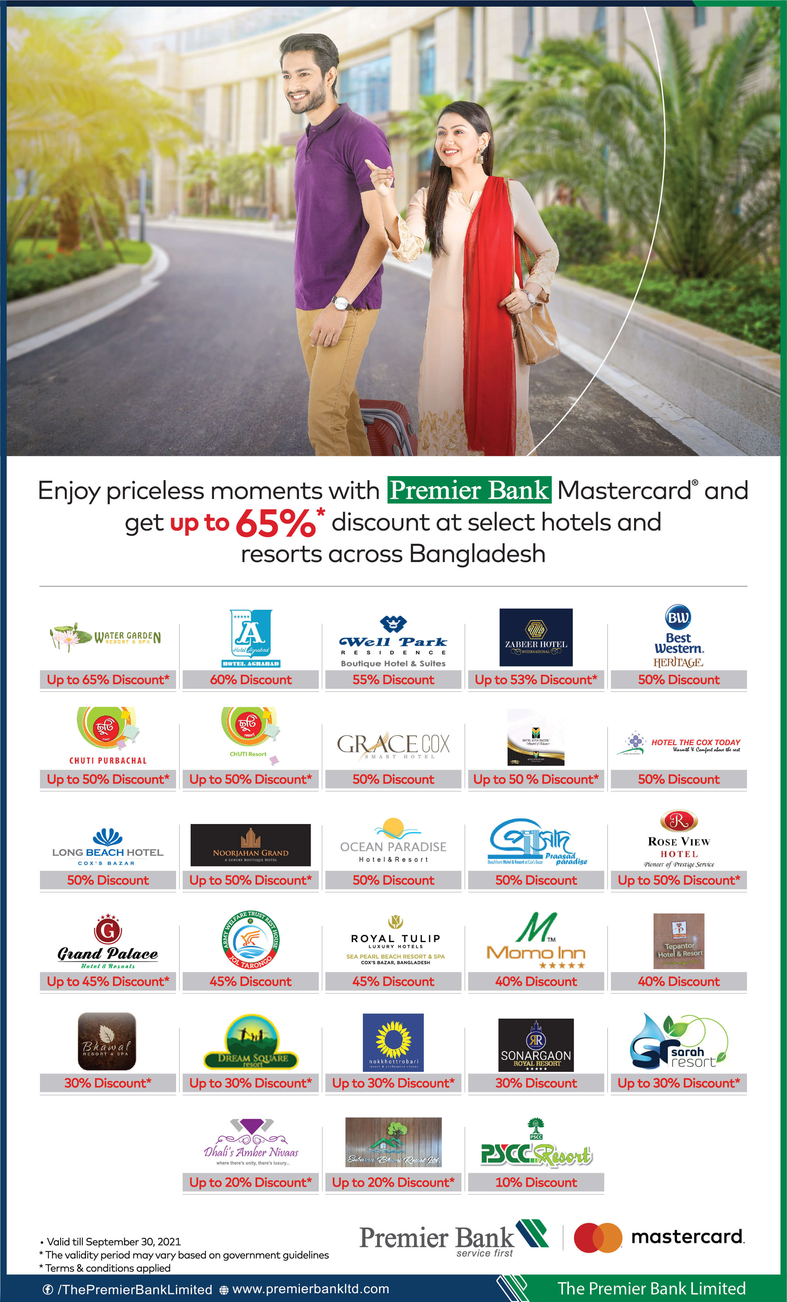 Enjoy Priceless moments with Premier Bank Mastercard